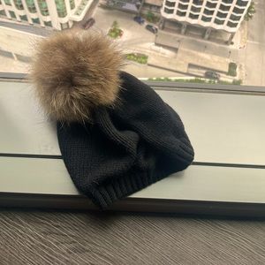 Black wool hat